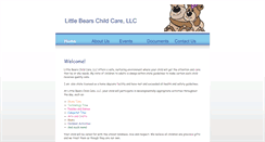 Desktop Screenshot of littlebearschildcarellc.com