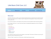 Tablet Screenshot of littlebearschildcarellc.com